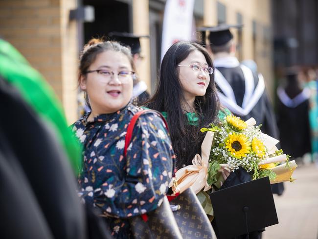 University of Tasmania Hobart Graduations 2019, Wednesday morning. Picture: RICHARD JUPE