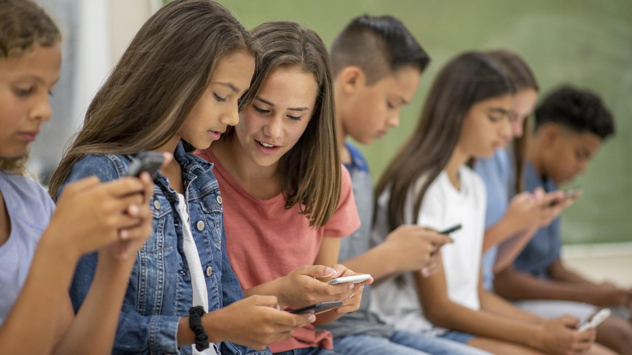 Teenagers spend too much time on their screens, not enough time exercising and sleeping, and they worry about Covid-19 and the environment, a new study has found. Picture: iStock