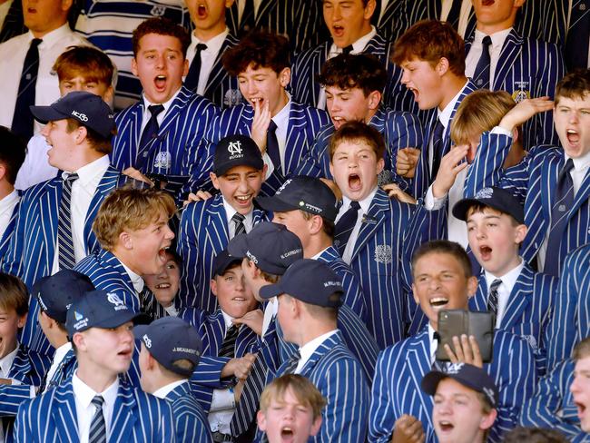 Nudgee College supporters. GPS first XV Rugby union game between The Southport School v Nudgee College.Saturday July 16, 2022. Picture, John Gass