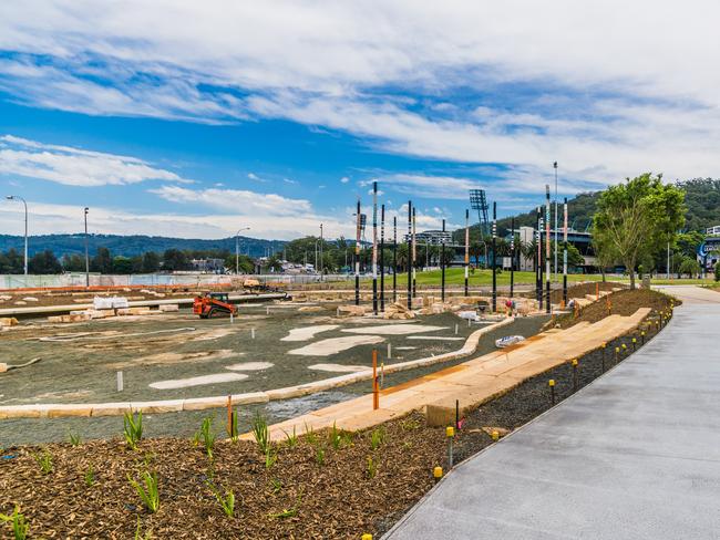 A view over the park looking towards Central Coast Stadium.