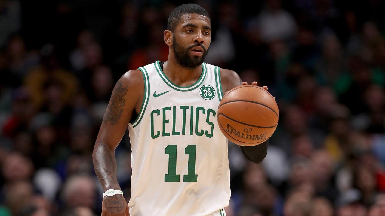 Kyrie Irving has been sanctioned for his blow-up against Denver. Photo: Matthew Stockman/Getty Images/AFP