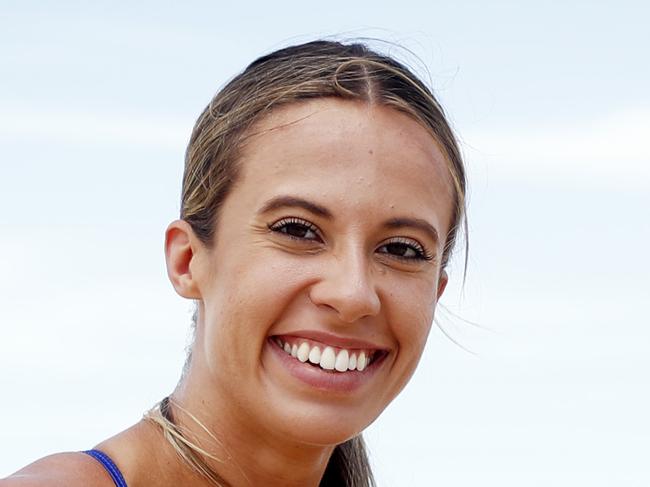 SUNDAY TELEGRAPH 19/2/20*** EMBARGO WARNING *** MUST NOT USE UNLESS CLEARED BY ST PIC EDITOR JEFF DARMANIN ***Olympic sprinting hopefull and beach sprint champion  Bree Masters pictured at Kurrawa Beach on the Gold Coast. Picture: Sam Ruttyn