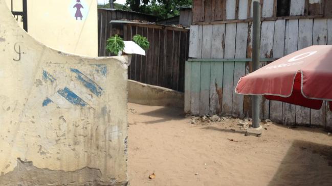 Elly was found dead behind this Tofo Beach toilet block. Picture: Supplied