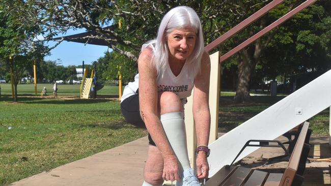 Mackay Local, Brenda Windsor, is taking on Australia’s mightiest marathon, the Bravehearts 777 Marathon, running seven consecutive marathons across seven states, over seven days from 26 June to 2 July 2023 to protect kids against sexual abuse.. Picture: Mitchell Dyer