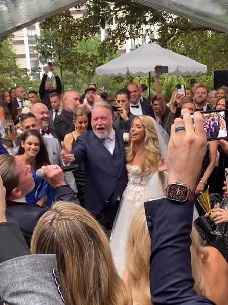 The newlyweds celebrate. Picture: Instagram / kyleandjackieo