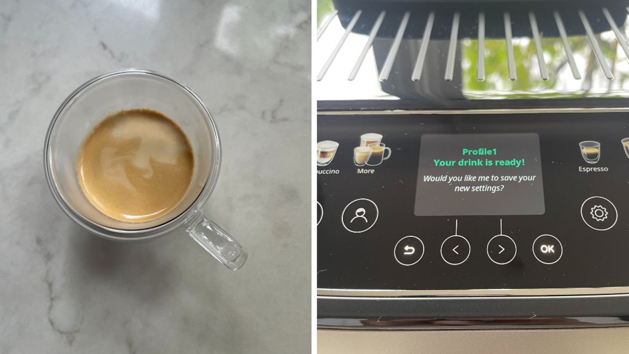 Perfect coffee ready in less time than it takes to order in a cafe. Picture: Kara Byers