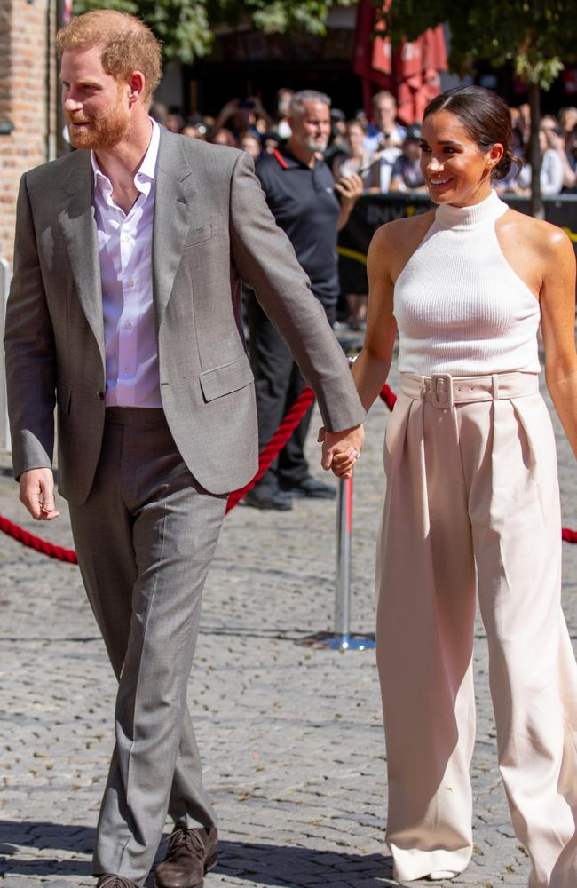 Meghan and Harry were in Germany earlier this week. Picture: Joshua Sammer/Getty Images.