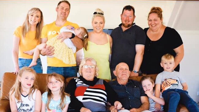 Janelle Walker pictured front and centre with her extended family. Photo: Amanda Walker