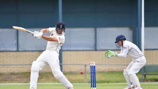 Port Adelaide’s Ben Cooper made a handy 30 in the Magpies’ win over Northern Districts at home on Saturday, but was eventually caught by Jets wicketkeeper Josh Reeves (pictured). <br/>Picture: AAP/ Keryn Stevens)