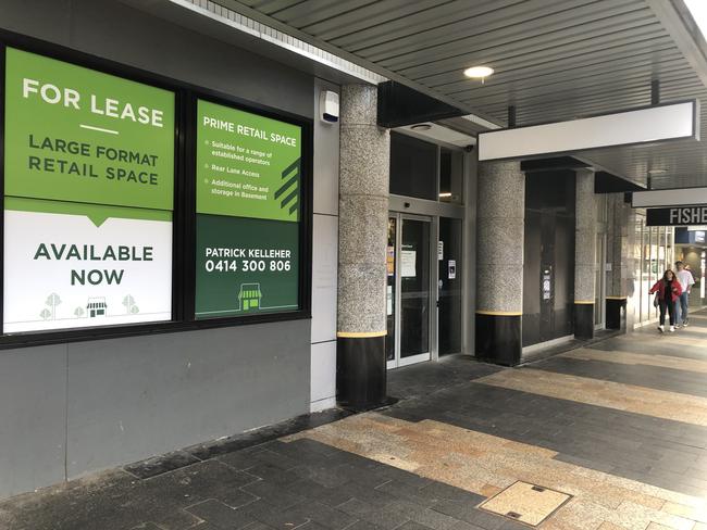 The empty Woolworths 'Metro' supermarket on The Corso at Manly, pictured on Monday, has been closed since February 2021. Picture: Jim O'Rourke