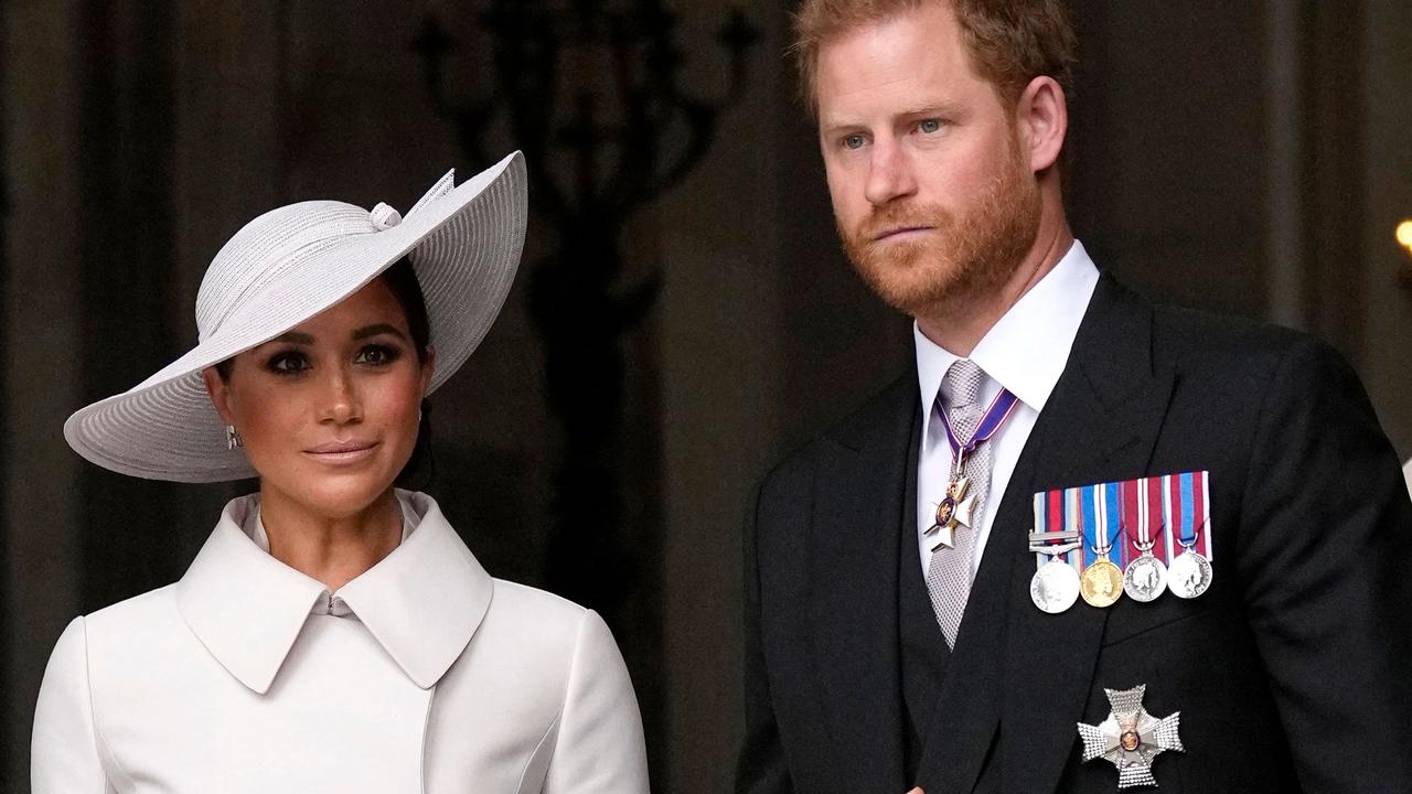 Prince Harry and Meghan Markle have been taking regular digs at the royals for months. Picture: AFP.