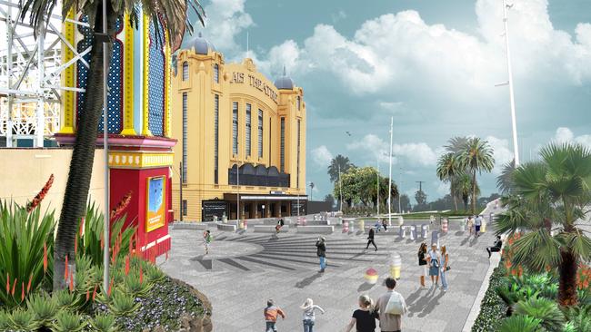 Luna Park is located directly next to St Kilda beach. Picture: Supplied