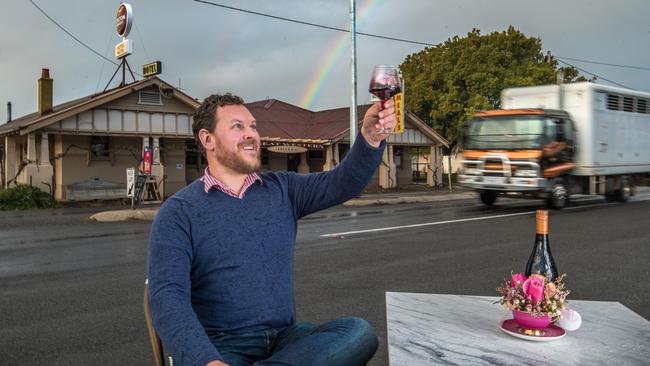 Great Western Hotel owner Dan Ahchow outside his pub. Picture: Jason Edwards