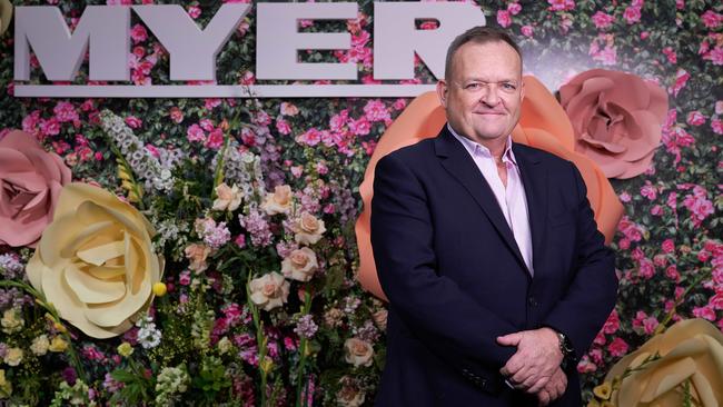 Myer CEO John King is hiring for Christmas and preparing to open stores. Picture Stefan Postles. Picture: Stefan Postles