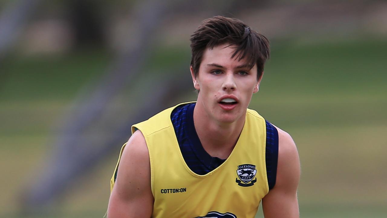 Eddie Ford of the Western Jets poses for a photograph prior to a training  session for AFL Combine players from Victoria Metro and Victoria Country  ahead of the 2020 AFL Draft at