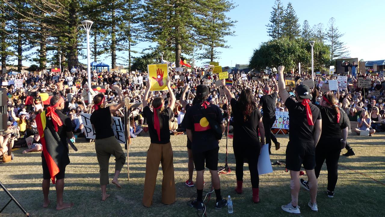 Black Lives Matter Protest in Byron Bay.