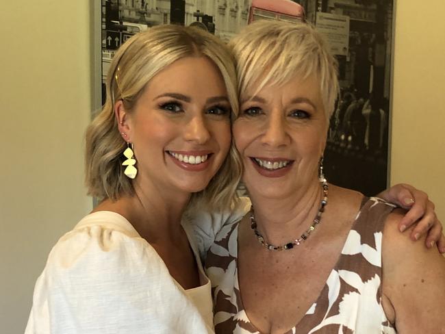 Nina Merrilees, 64, right, thought she was sending money to her daughter Mikaela Turner, 32 (L), in New Zealand but the text messages she was responding to were actually a scam. Ms Merrilees, of Wodonga in Victoria, complained to Bendigo Bank but has not received any money back from the $11,600 she transferred. Supplied