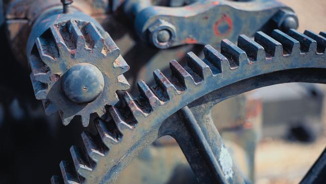 Big gear, small gear. Cogs. Machinery. Generic image.