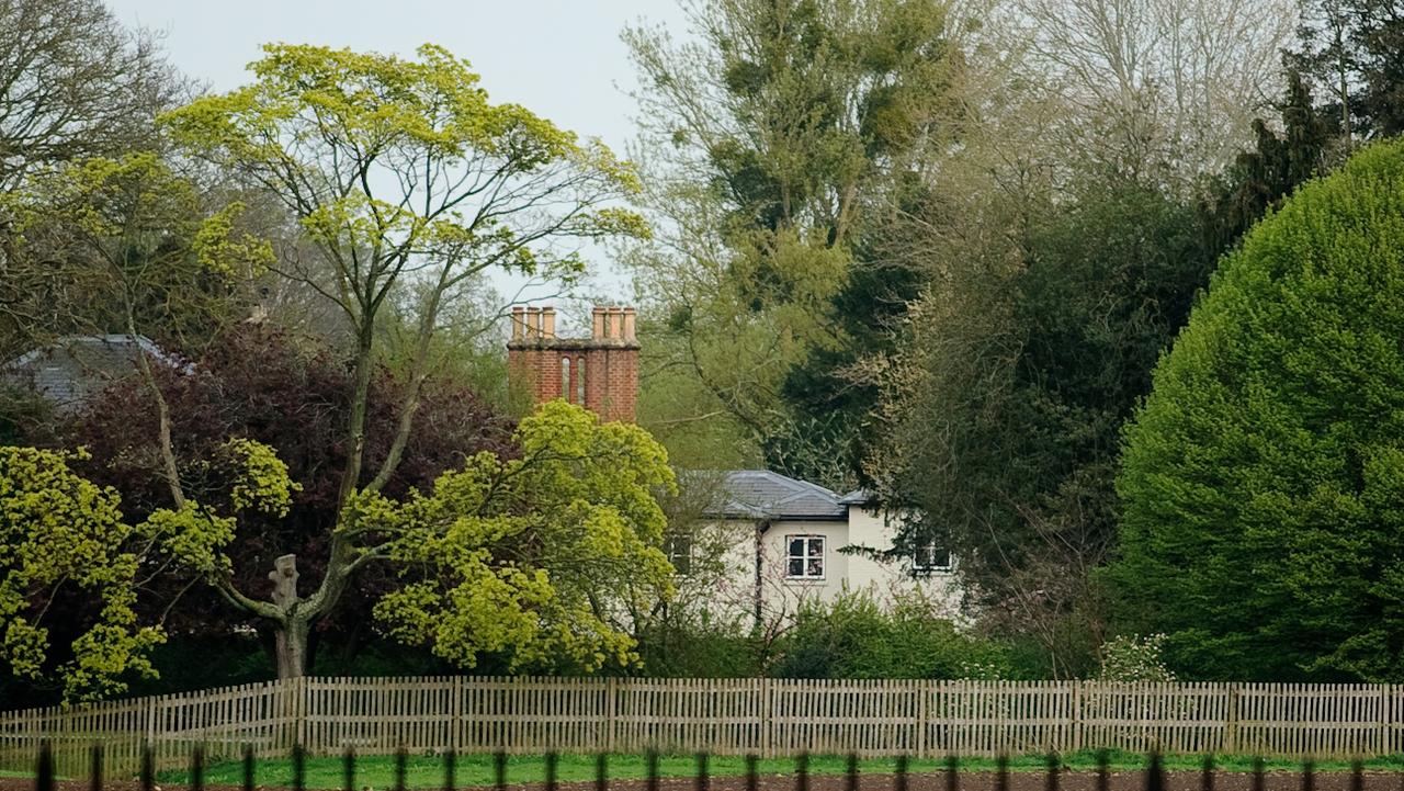 The car park overlooks Harry and Meghan’s new home Frogmore Cottage (pictured). Picture: GOR/Getty Images 