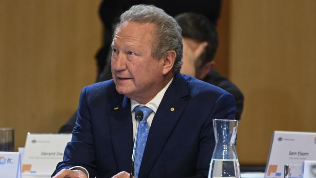 Andrew Forrest said China’s reopening its investment in advanced manufacturing and renewable energy would drive its economic growth. Picture: Martin Ollman