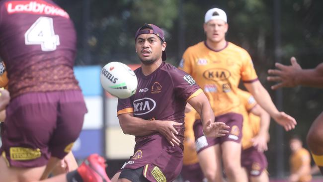 Anthony Milford injured his hammy at training. Picture: Peter Wallis