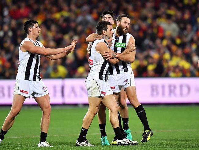 Collingwood showed plenty of fight. Picture: Daniel Kalisz/Getty Images