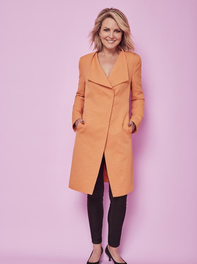 Georgie Gardner: “This coat has seen lots of corners of Australia … it’s a reminder of a really happy time in my career.” Picture: Steven Chee