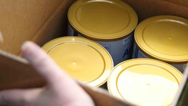 Hundreds of tins of baby formula have been located after allegedly being stolen. Stock picture: NSW Police