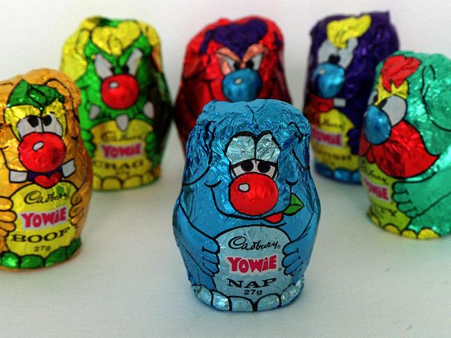 'Yowie Chocolate' sweets created by aust author Bryce Courtenay.confectionery sweet/Chocolate/Confectionery