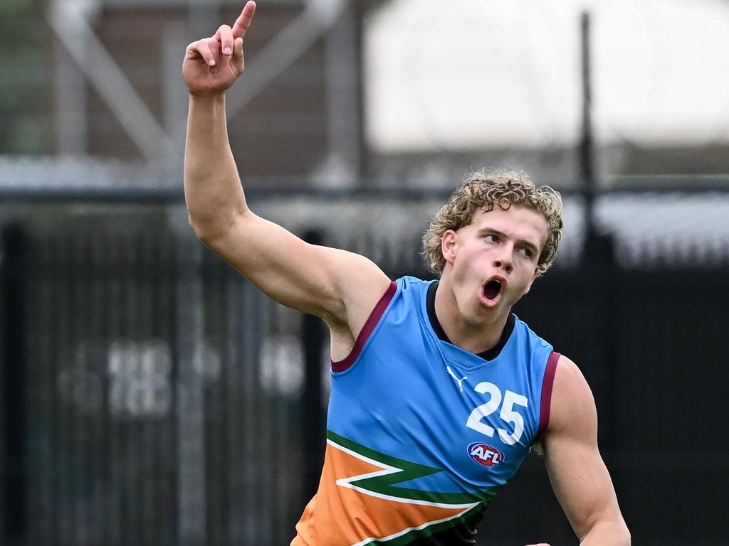 Jed Walter might be the most exciting key forward prospect from Queensland in recent memory. (Photo by Mark Brake/AFL Photos/via Getty Images)