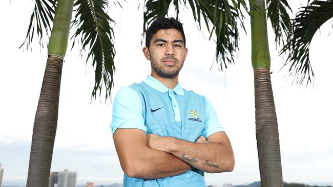 MALACCA, MALAYSIA — OCTOBER 02: Massimo Luongo of Australia poses during an Australia Socceroos media opportunity on October 2, 2017 in Malacca, Malaysia. (Photo by Robert Cianflone/Getty Images)