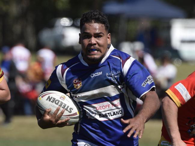 Action in the Group 2 under-18s grand final between the Coffs Harbour Comets and Macksville Sea Eagles.