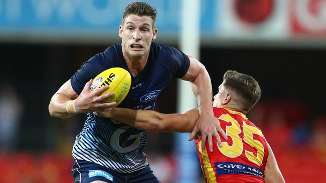 The Crows are still paying part of Josh Jenkins’ wages at Geelong. Picture: Chris Hyde/Getty Images.