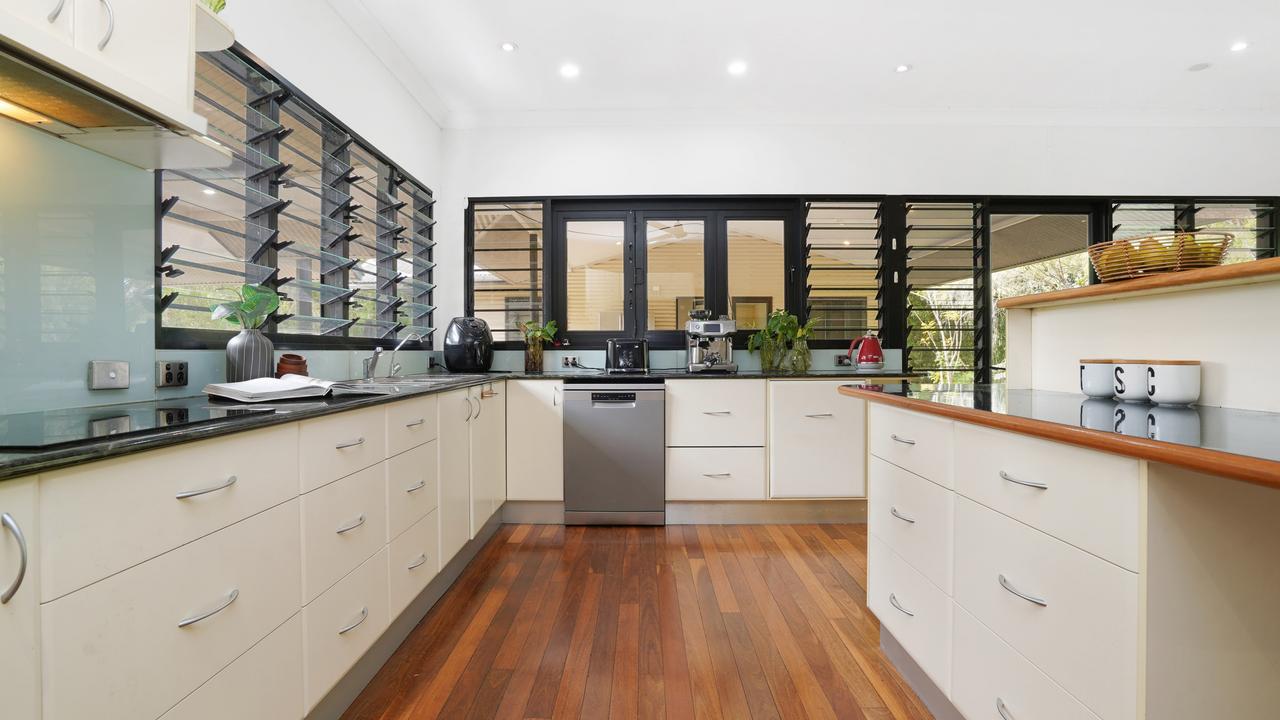 The kitchen has plenty fo bench and cupboard space. Picture: Supplied