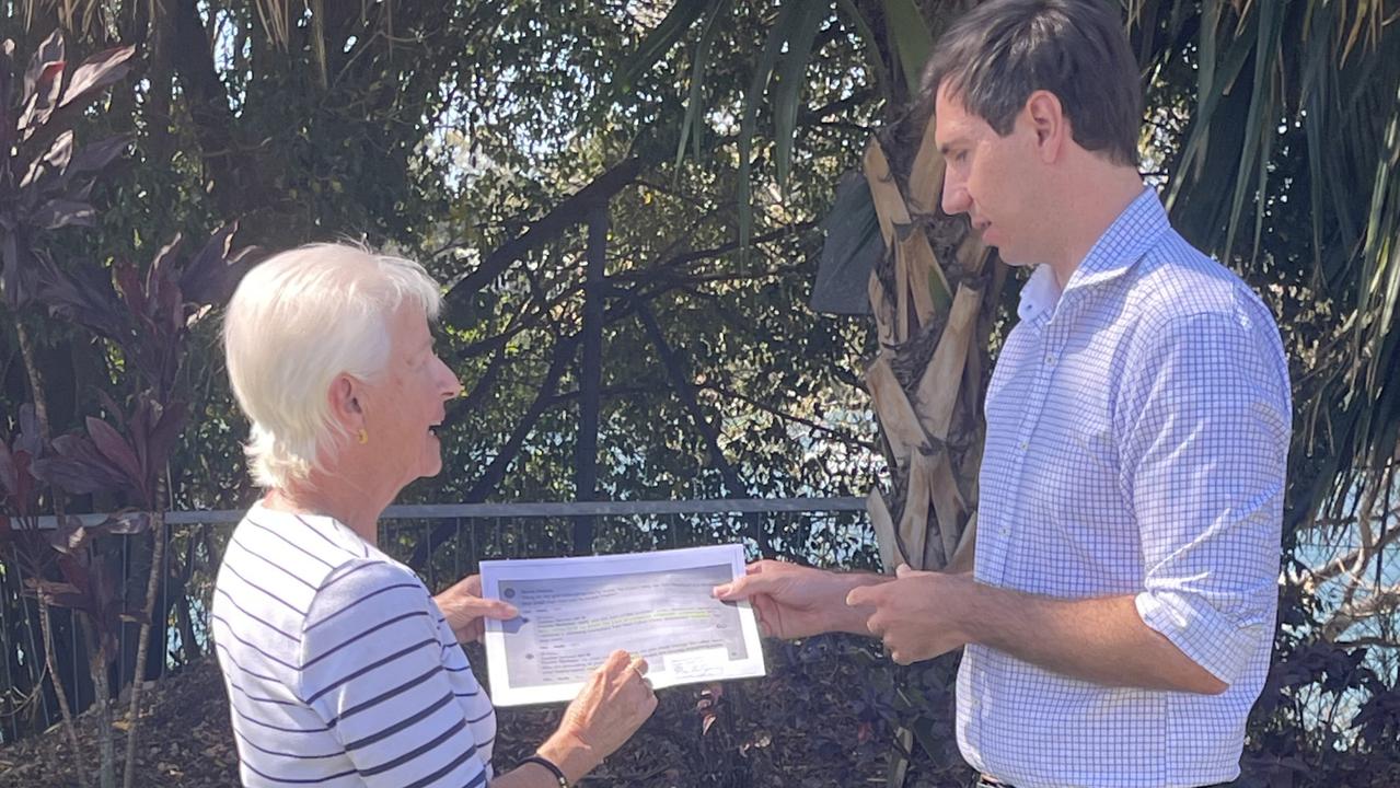 Bundaberg MP Tom Smith (right) called for Stephen Bennett to apologise for criticising health workers and suggesting the LNP would abolish nurse navigators.