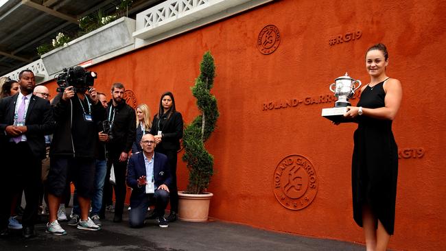 Ash Barty will enjoy a couple of days off before setting her sights on the grass court season. Pic: Getty Images