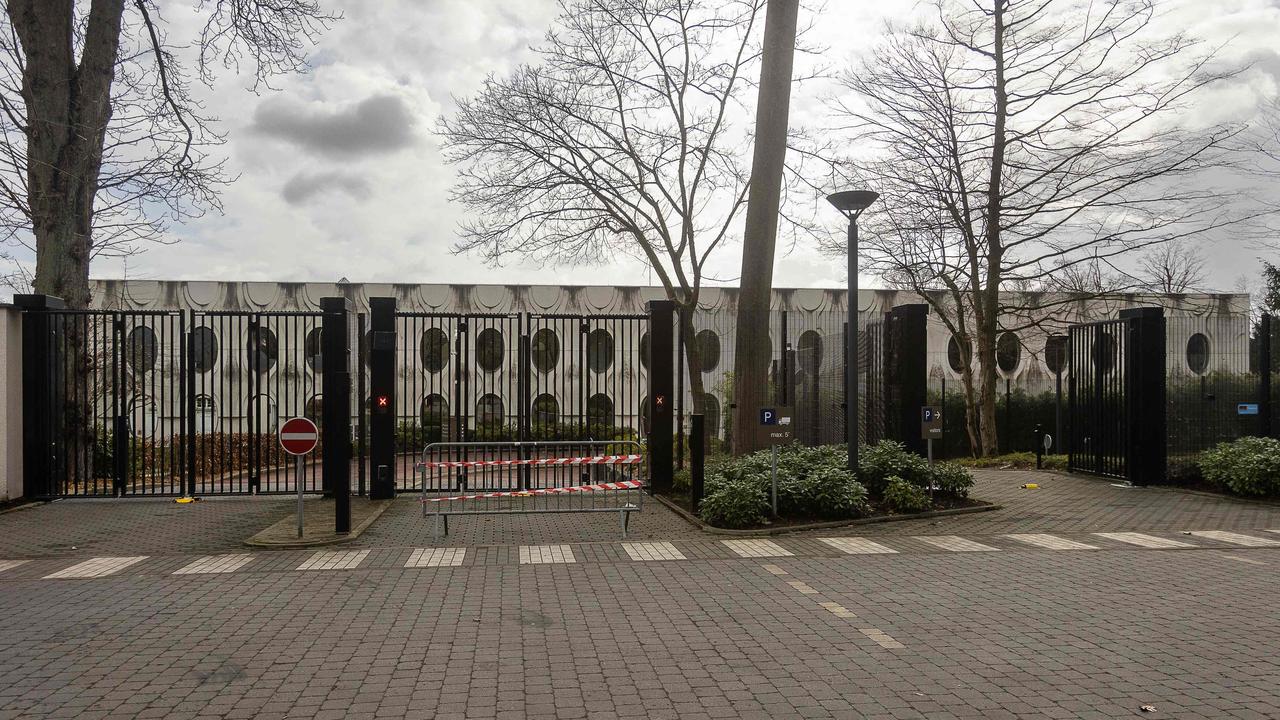 The headquarters of SWIFT, near Brussels. Picture: AFP