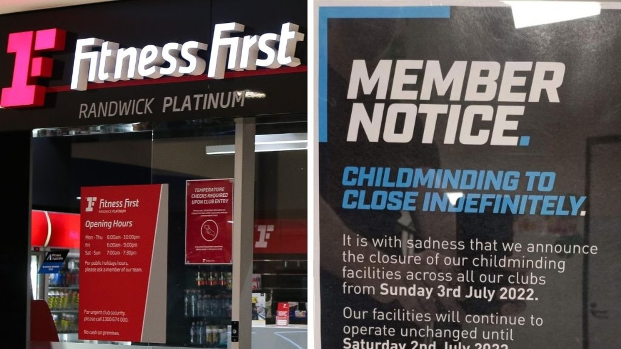 Parents furious as Aussie gym chain cuts its childminding services