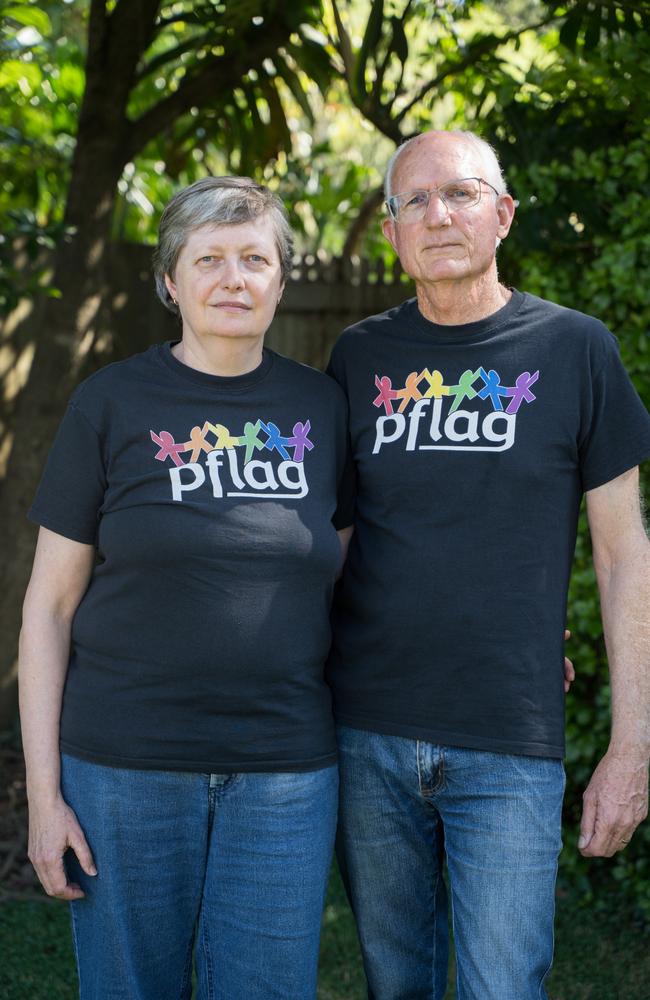 Diane and Greg Spearritt said the risk was much greater denying gender-affirming care to trans young people, such as puberty blockers and hormone therapy, after the state government halted the therapy. Wednesday, January 29, 2025. Picture: Christine Schindler