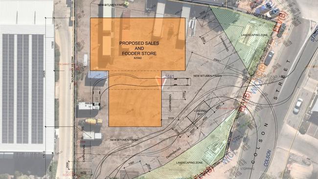 Laucke Mills are proposing to build a new premises on the corner of McDonald and Colson St in Ciccone, Alice Springs. Picture: Supplied