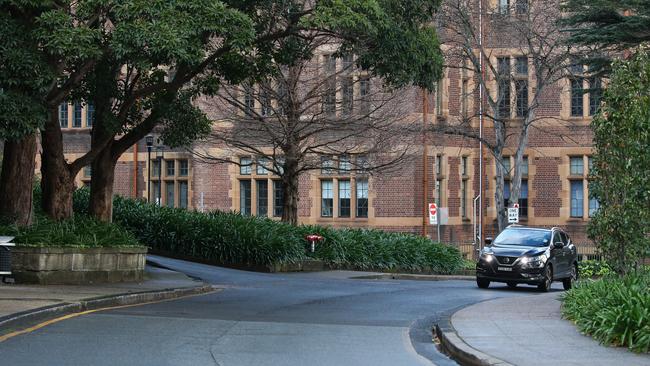 The 14-year-old allegedly stabbed the student at 8.46am on Tuesday. Picture: NewsWire / Gaye Gerard