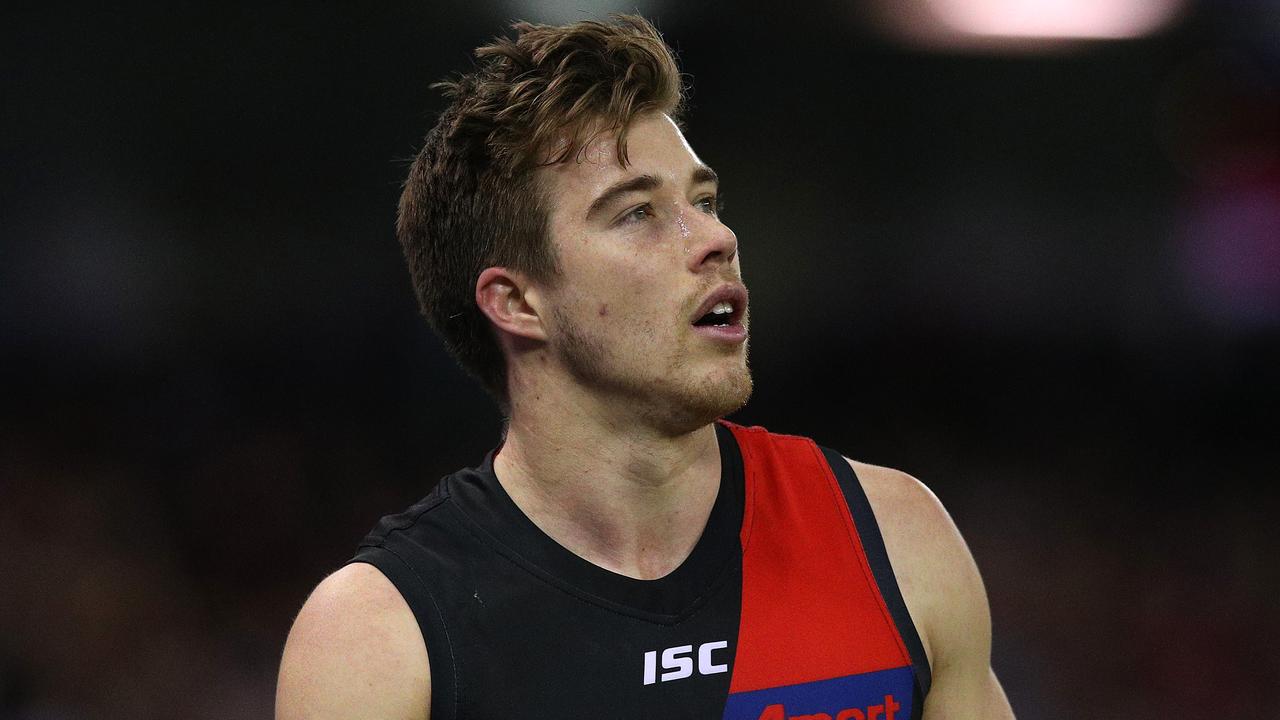 Zach Merrett’s Bombers were thumped by the Western Bulldogs.