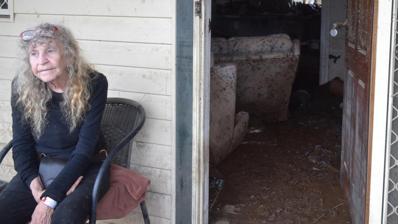 Barbara Elliot returned to her home to find it completely inundated. Picture: Nicholas Rupolo