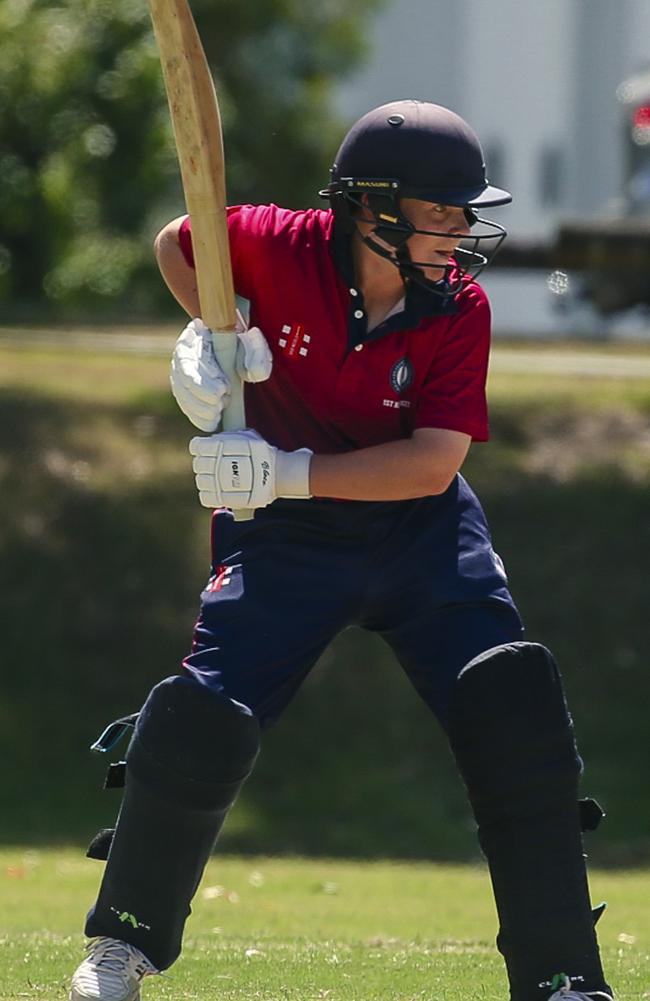 BSHS’s Adam Eastgate as the Southport School v Brisbane State High School at The Southport School/Village Green. Picture: Glenn Campbell