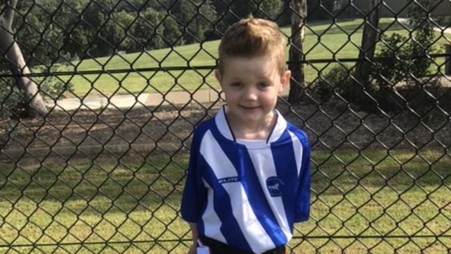 Liam Bollinger scored 11 goals in his under-5 soccer debut