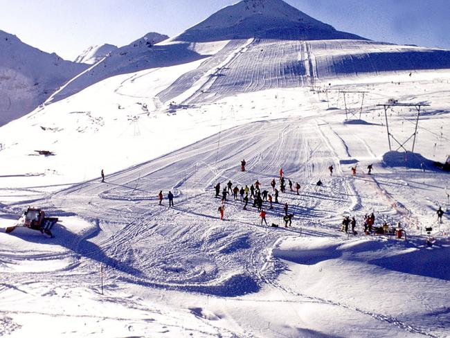 Dominic Cadden will be competing in the Tor des Geants, a 336km run through the Italian Alps. Pictured her is Stelvio Glacier above the town of Bormio in the Alps. The Stelvio Pass, at 2773 metres, is one of the highest in the Alps and connects Italy and Austria.