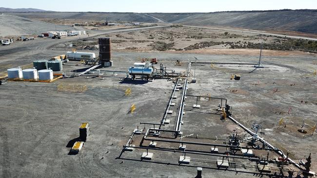 Leigh Creek Energy's pilot gas plant in October.