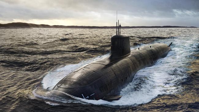 With defence projects such as the acquisition of nuclear powered submarines (pictured), defence spending has become a hot topic.