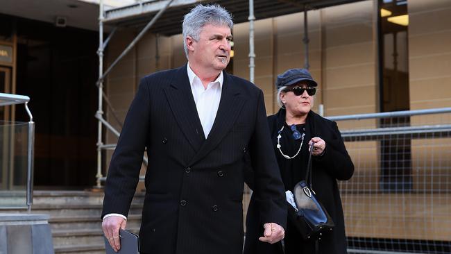 Mark Eather leaves the Supreme Court in Hobart after his sentencing for rock lobster trafficking. Picture: SAM ROSEWARNE