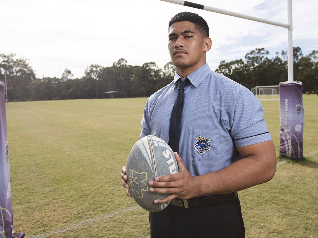 Imposing Mabel Park forward Alex Leapai is the son of former Australian professional boxer Alex Leapai Snr. Picture: Attila Csaszar